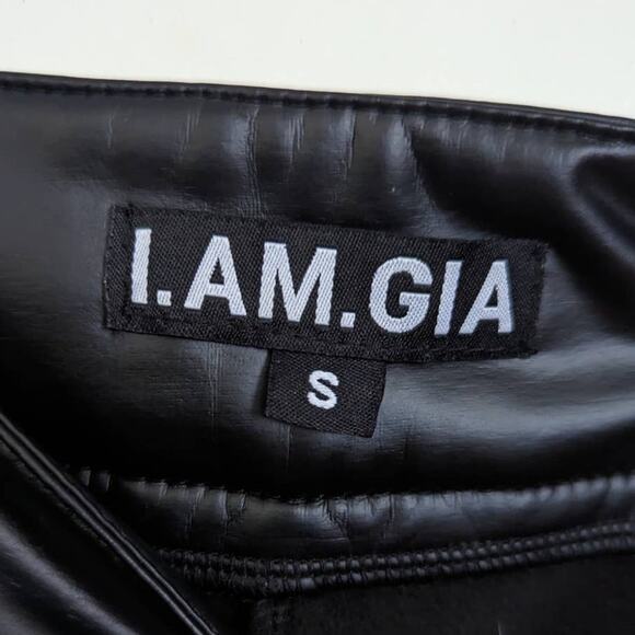 I.AM.GIA Temperance Vegan Leather Pant in Black, Size Small - Picture 8 of 9